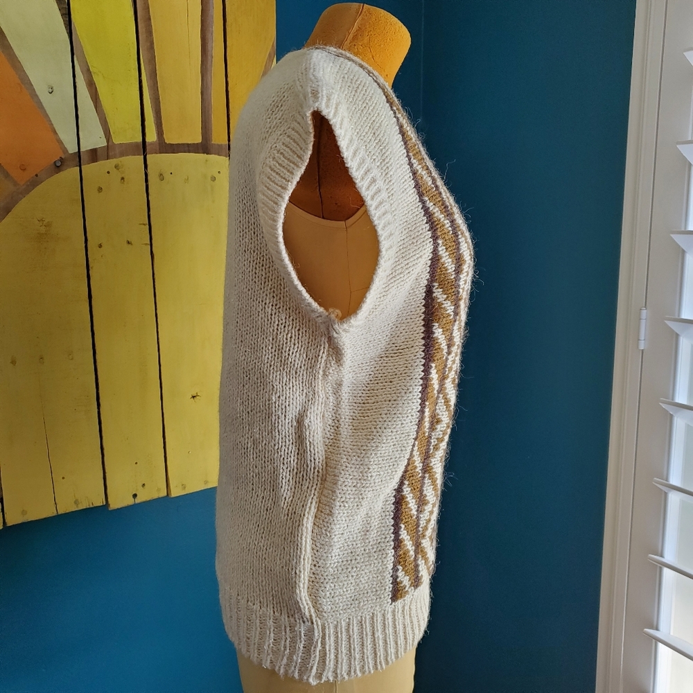 Vintage Earth Tone Sweater Silk Jaclyn Smith Wool - Picture 5 of 15